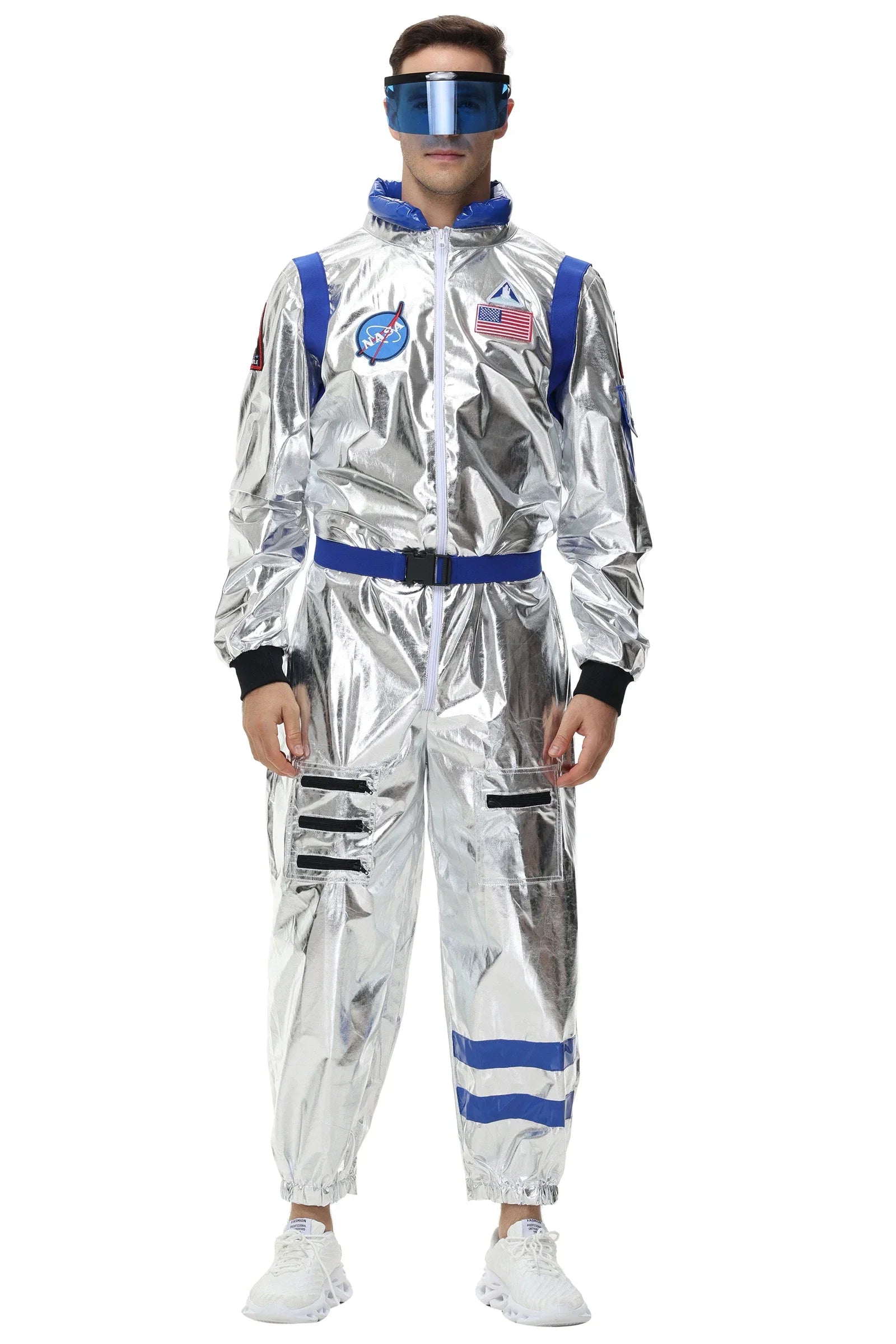 Space Astronaut Costume Adult Halloween Costume Sci-Fi Adventure Outfit 2