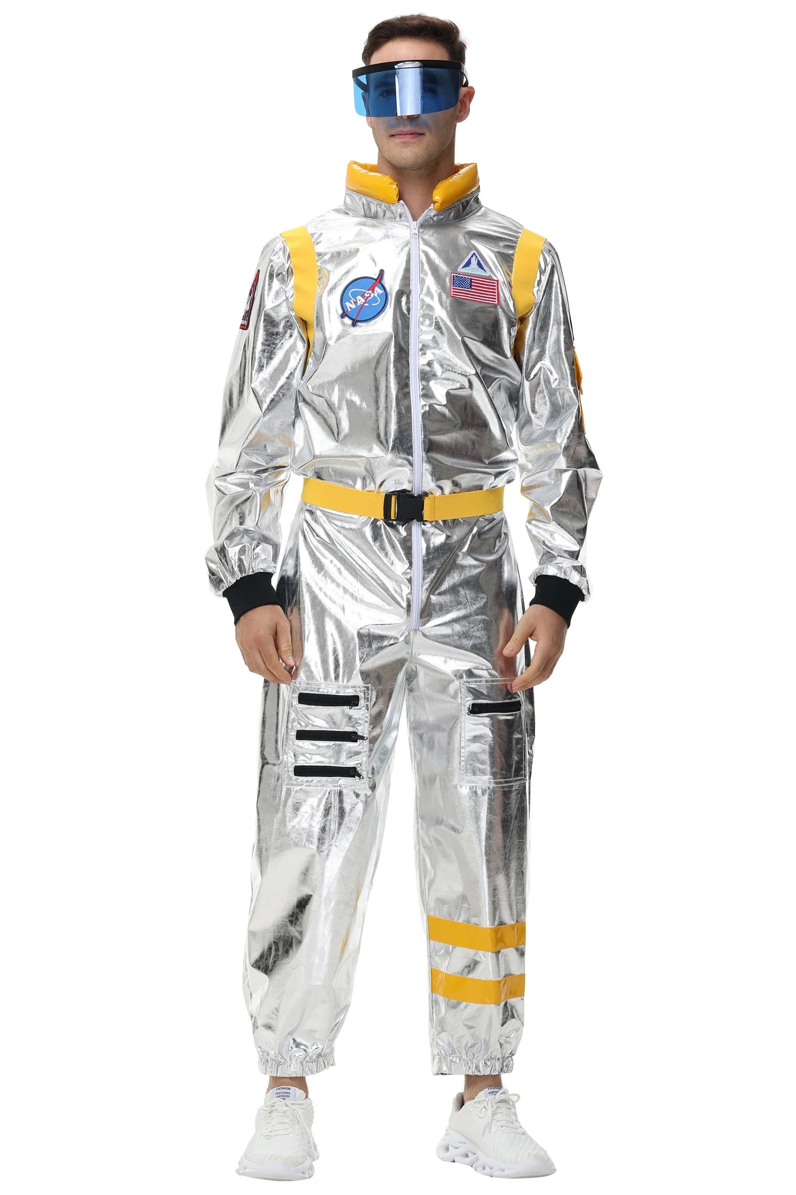 Space Astronaut Costume Adult Halloween Costume Sci-Fi Adventure Outfit 6