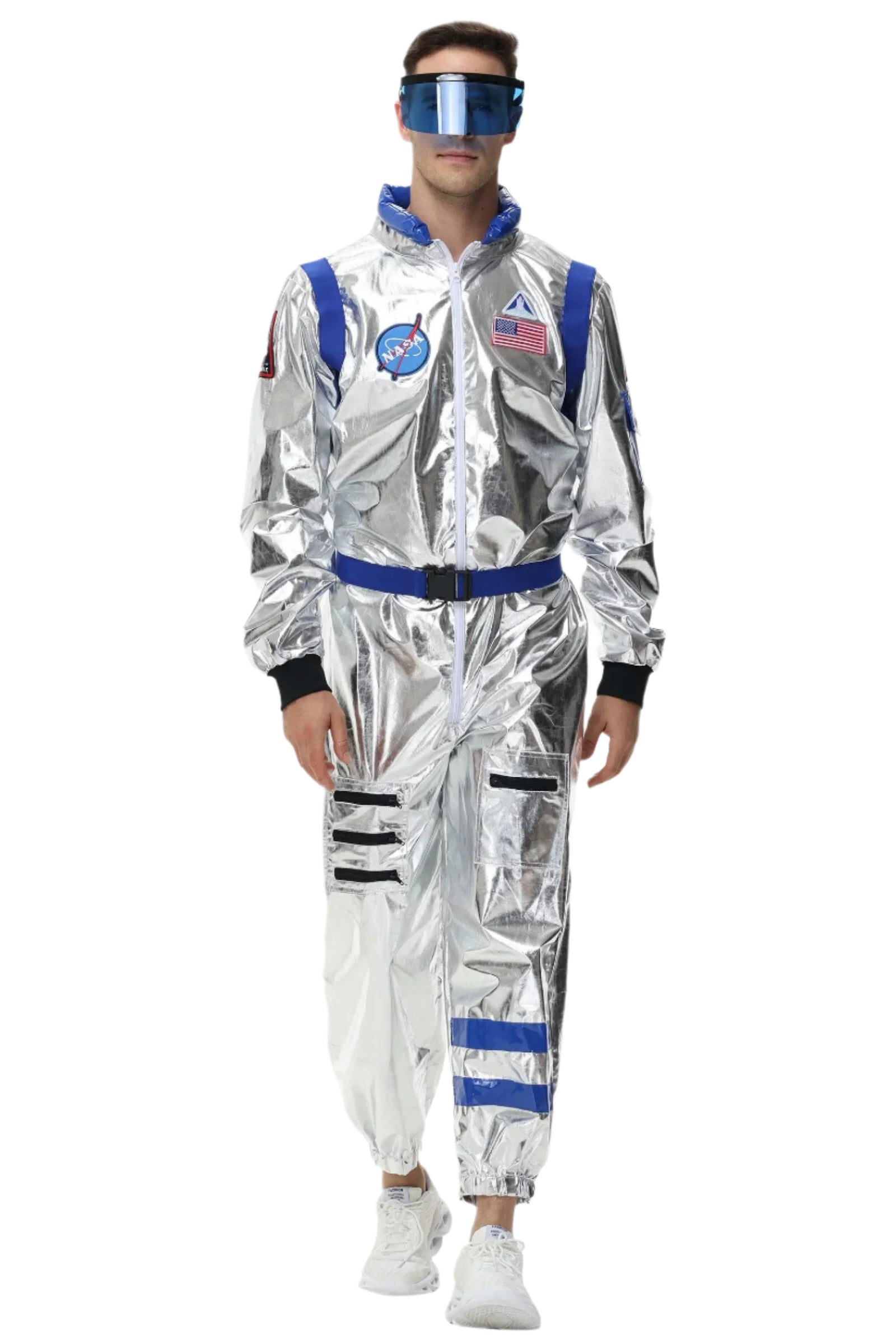 Space Astronaut Costume Adult Halloween Costume Sci-Fi Adventure Outfit 7