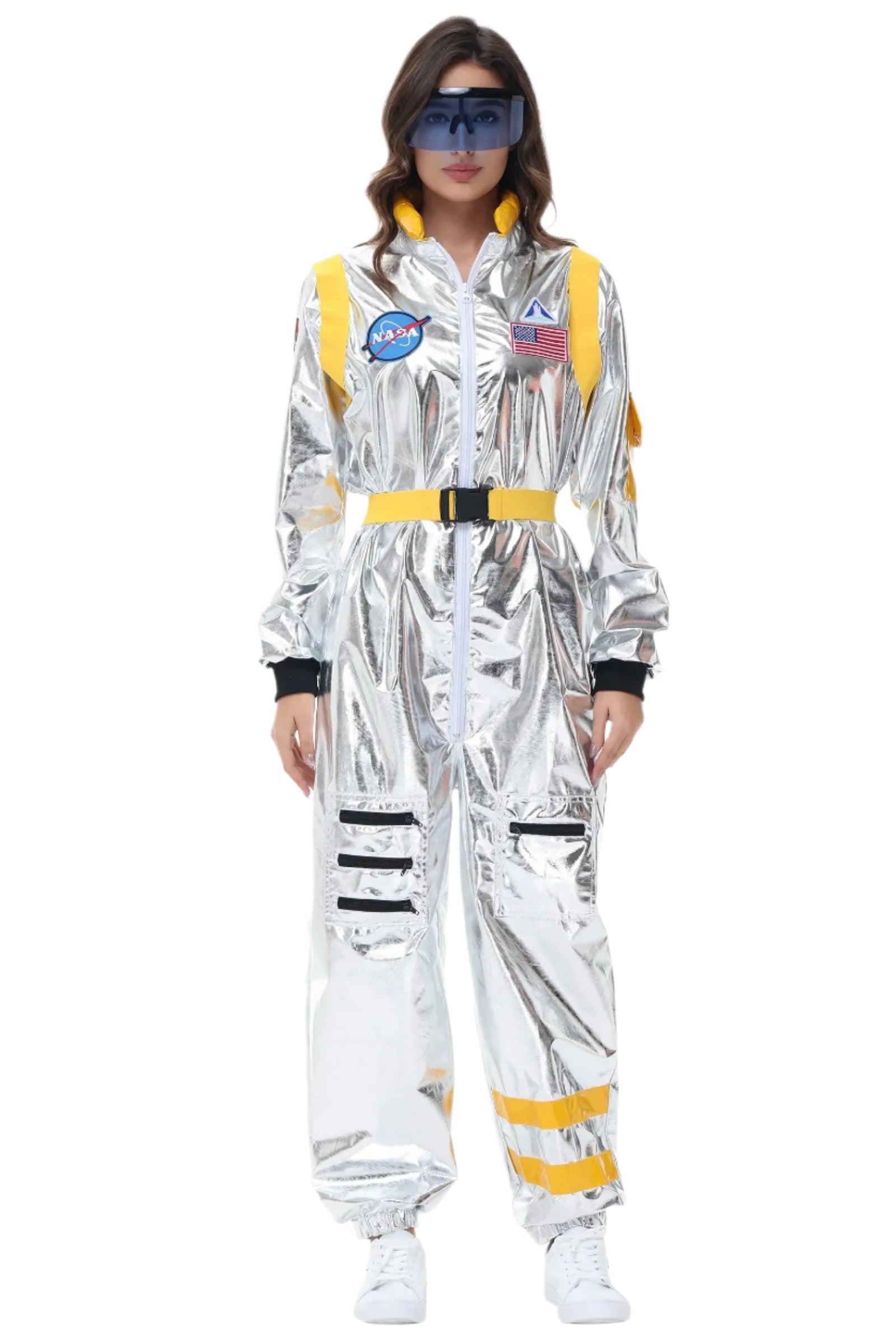 Space Astronaut Costume Adult Halloween Costume Sci-Fi Adventure Outfit 8