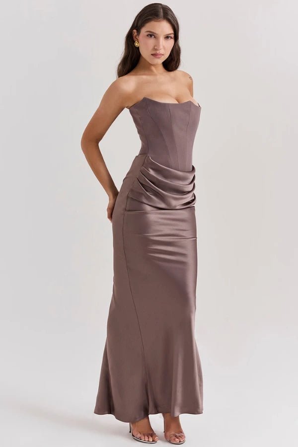 Strapless Corset Evening Gown Elegant Formal Dress for Weddings 1