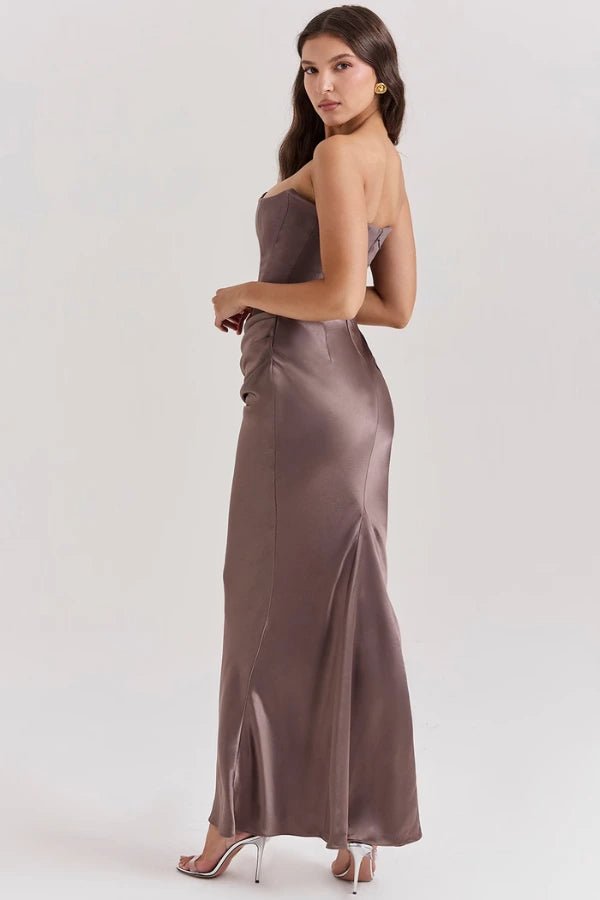 Strapless Corset Evening Gown Elegant Formal Dress for Weddings 2