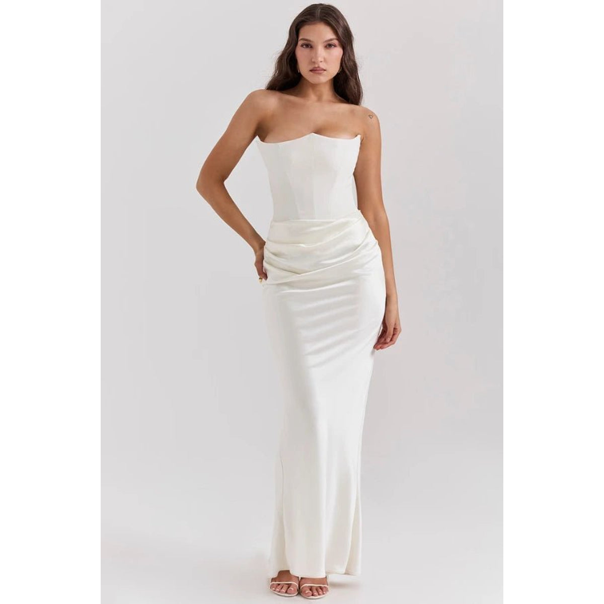 Strapless Corset Evening Gown Elegant Formal Dress for Weddings 5