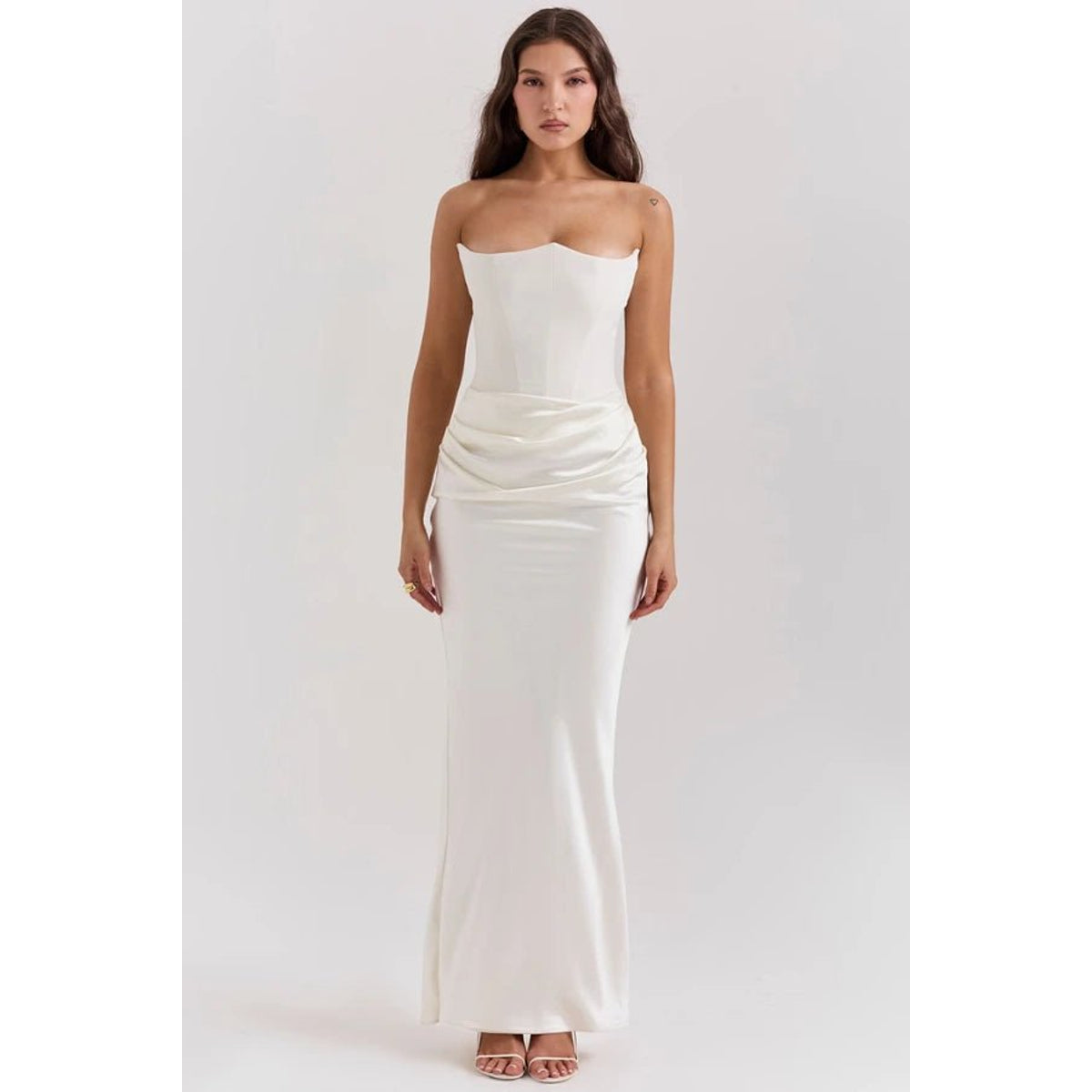 Strapless Corset Evening Gown Elegant Formal Dress for Weddings 6