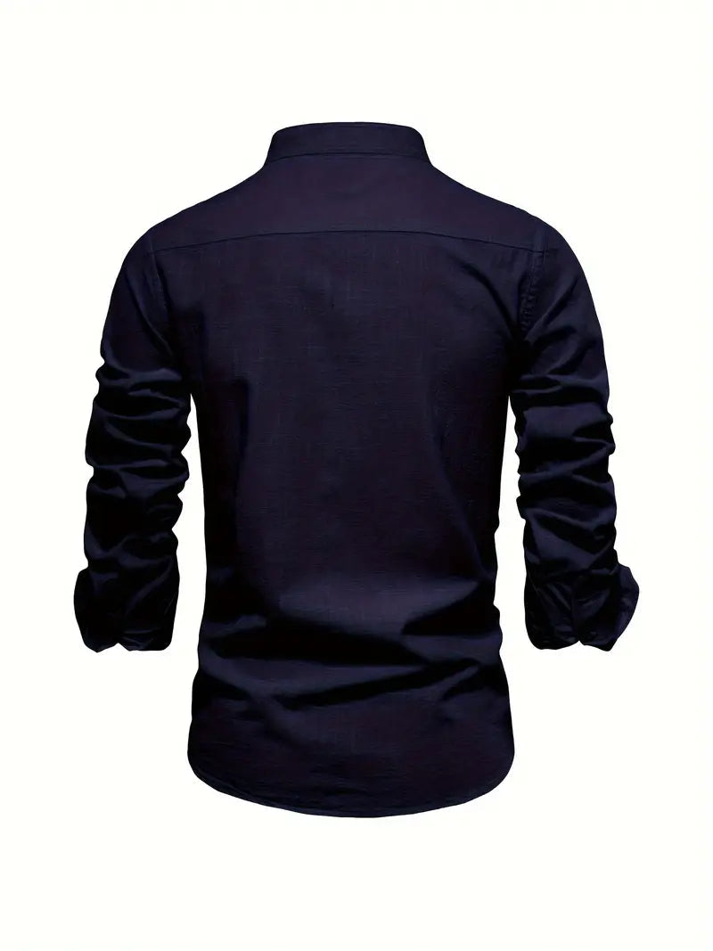 Stylish Shirt with Buttons for Men Casual Elegant Fit 7