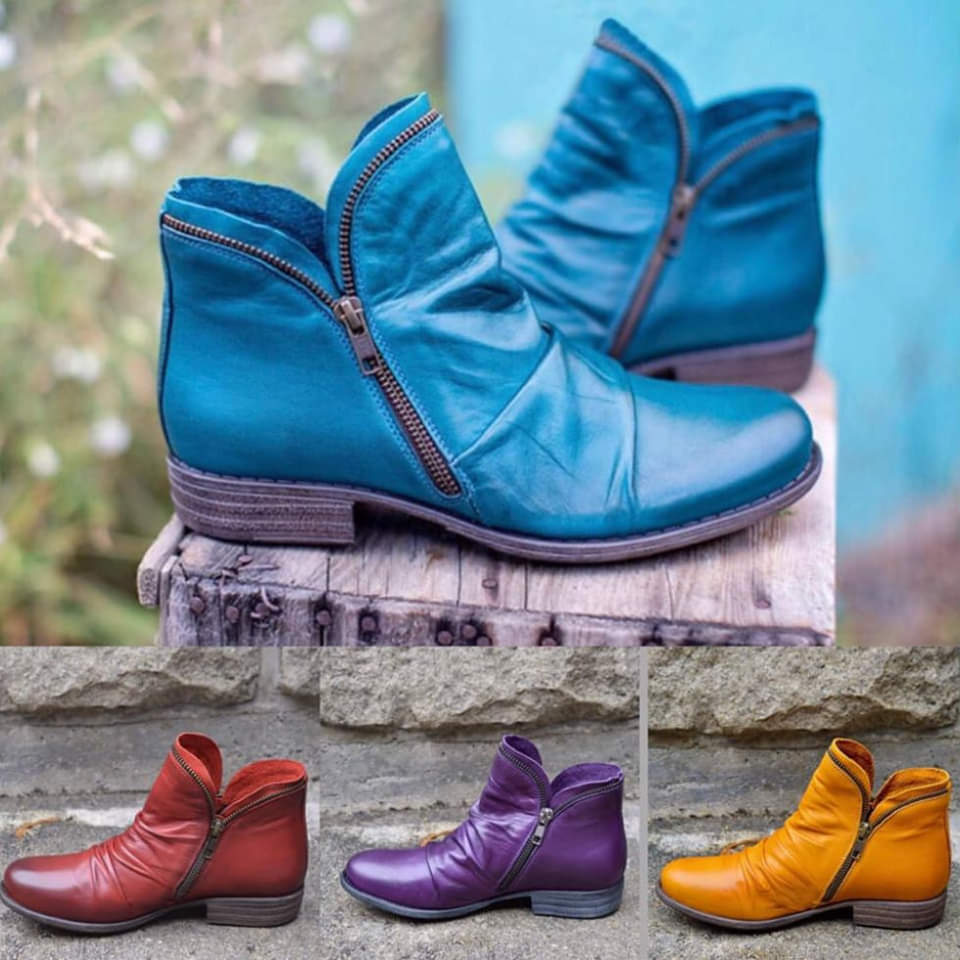 Trendy Ankle Boots for Women Yellow Stylish Comfort Cold Weather 1
