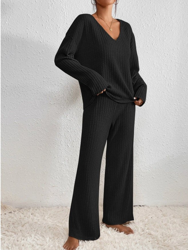 Two-Piece Lounge Set Women Comfortable Chic Loungewear Outfit 4