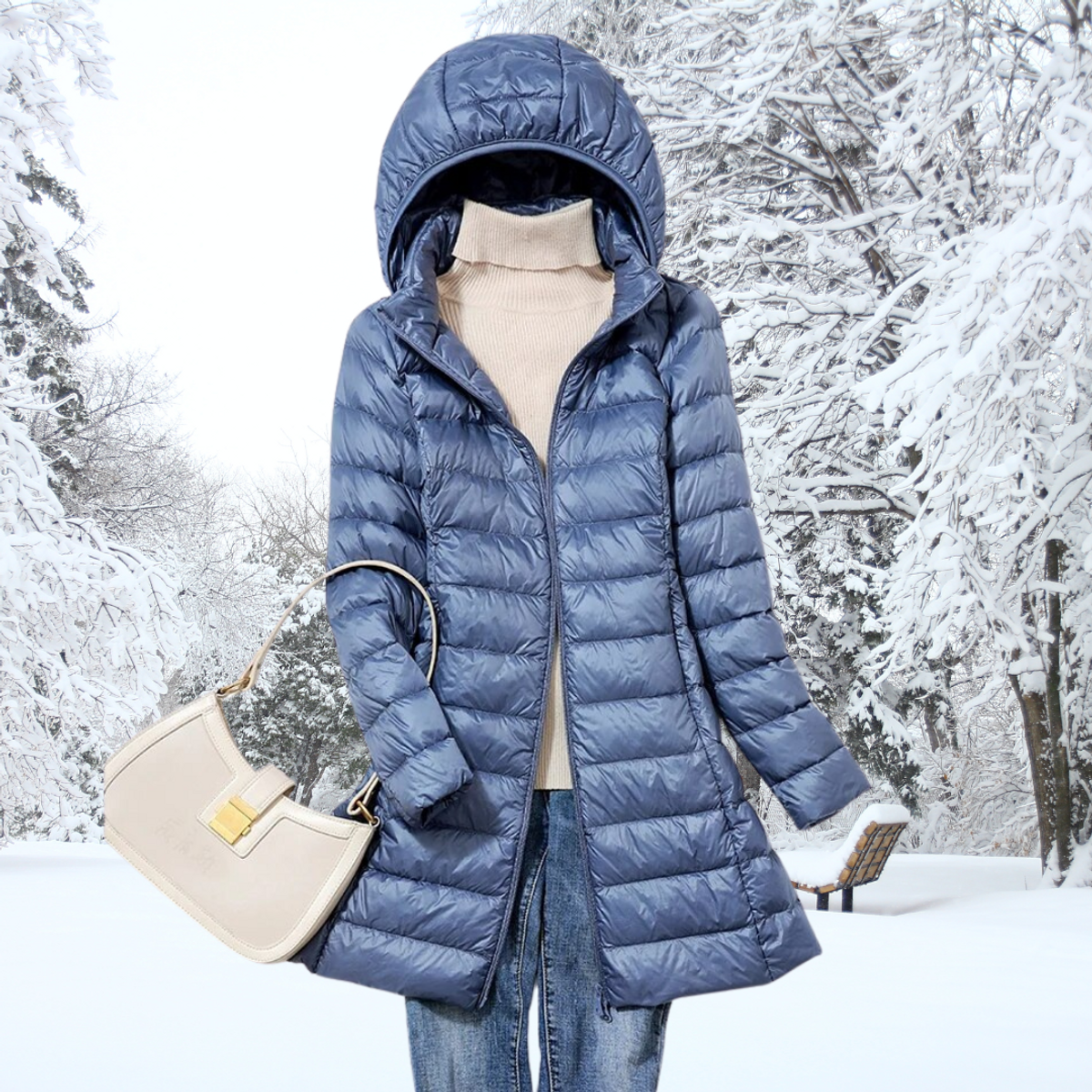 Ultralight Down Jacket Women Stylish Autumn Essential Lightweight Warmth 3