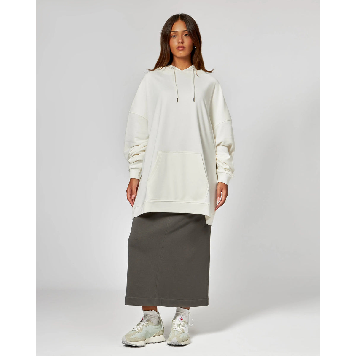 Unisex Oversized Hoodie - Soft Cotton, Relaxed Fit, Black or Grey Streetwear 1