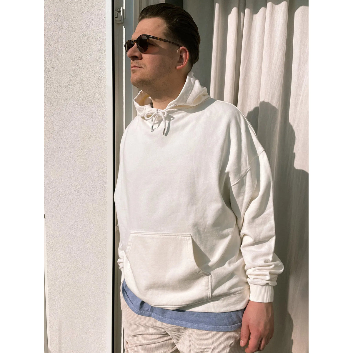Unisex Oversized Hoodie - Soft Cotton, Relaxed Fit, Black or Grey Streetwear 5