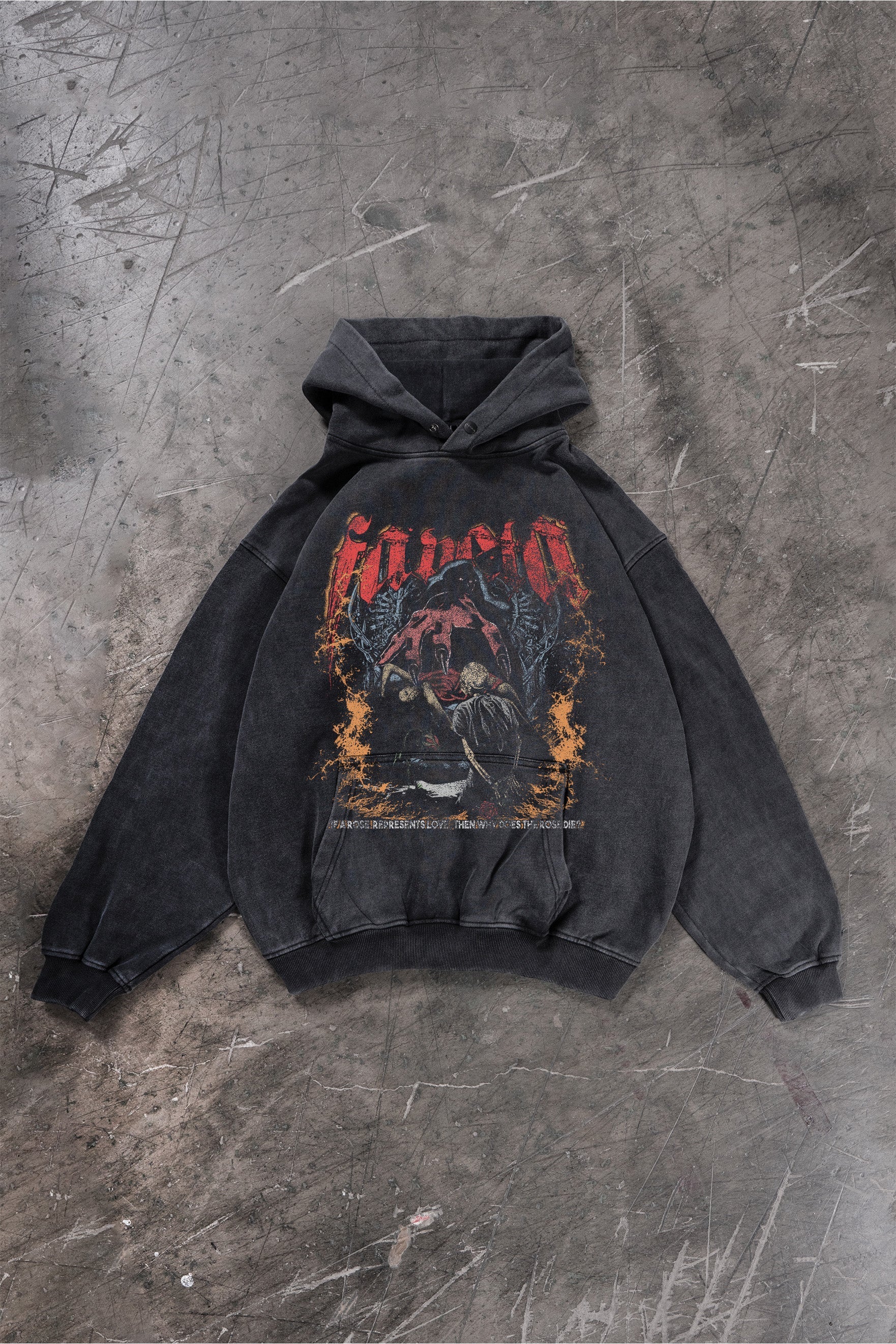 Unisex Oversized Hoodie - Soft Heavyweight Cotton, Black or Grey, Cozy Streetwear 0