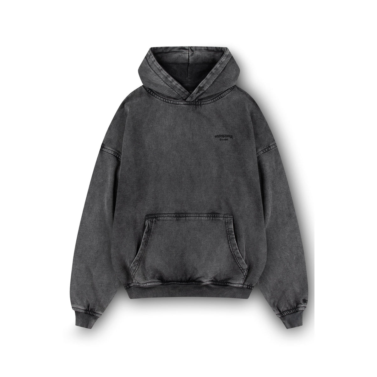Unisex Oversized Hoodie - Soft Heavyweight Cotton, Black or Grey, Streetwear 1