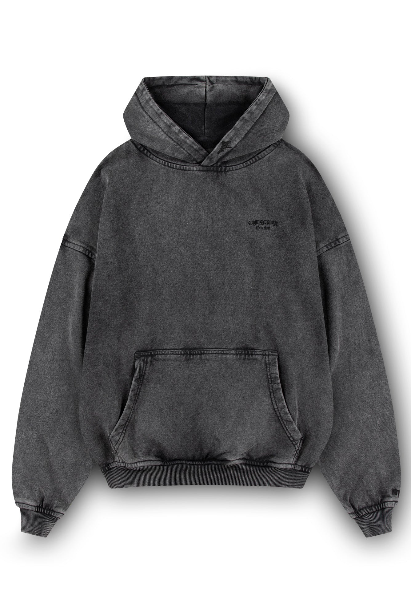 Unisex Oversized Hoodie - Soft Heavyweight Cotton, Black or Grey, Streetwear 1