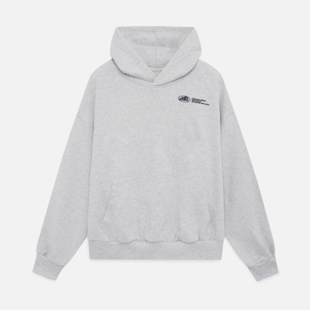 Unisex Oversized Hoodie - Soft Heavyweight Cotton, Minimalist Streetwear, Black or Grey 4