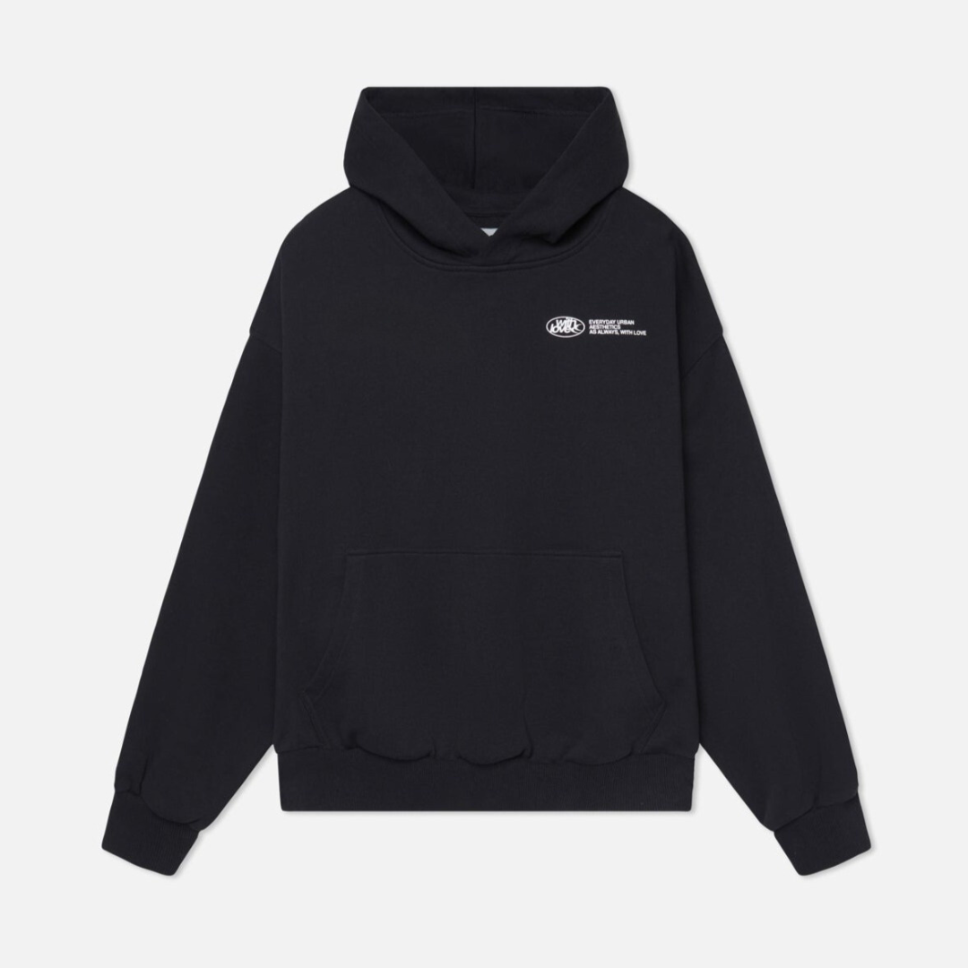 Unisex Oversized Hoodie - Soft Heavyweight Cotton, Minimalist Streetwear, Black or Grey 6