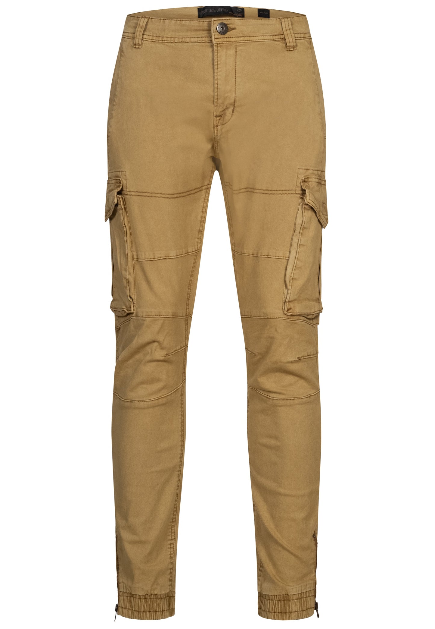Urban Style - High Waist Mens Cargo Pants with Adjustable Drawstring, Utility Pockets, Black 6