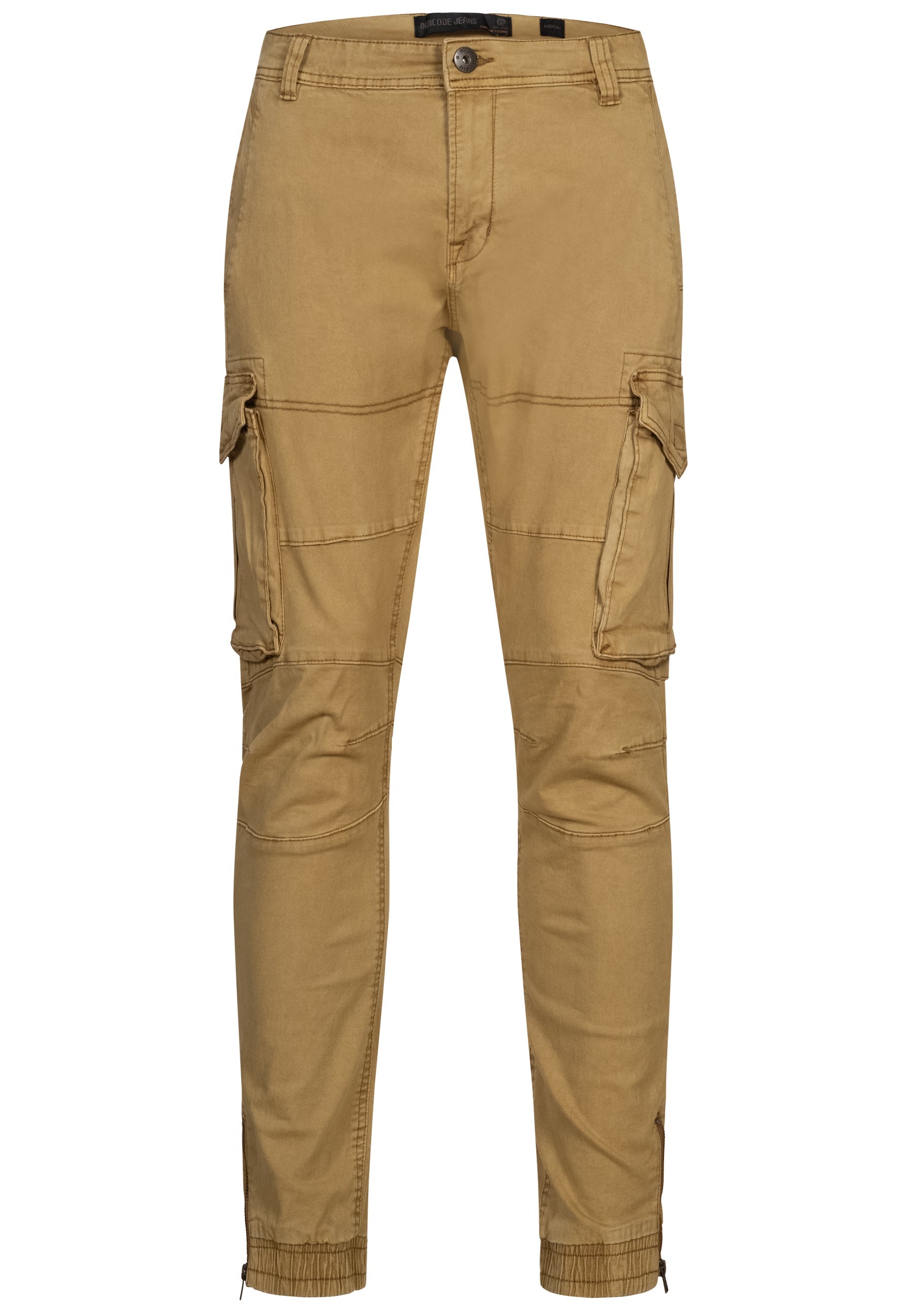 Urban Style - High Waist Mens Cargo Pants with Adjustable Drawstring, Utility Pockets, Black 6