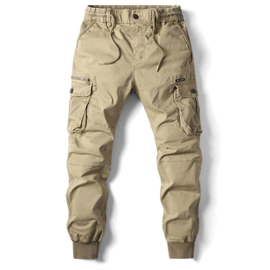 Urban Style Mens Cargo Pants - High Waist, Utility Pockets, Relaxed Fit 0