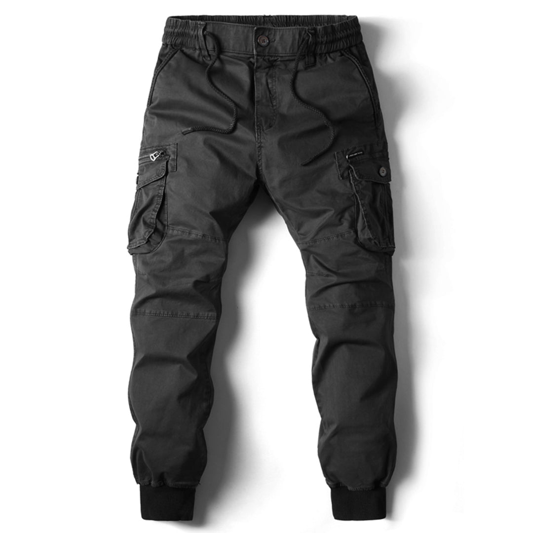Urban Style Mens Cargo Pants - High Waist, Utility Pockets, Relaxed Fit 6