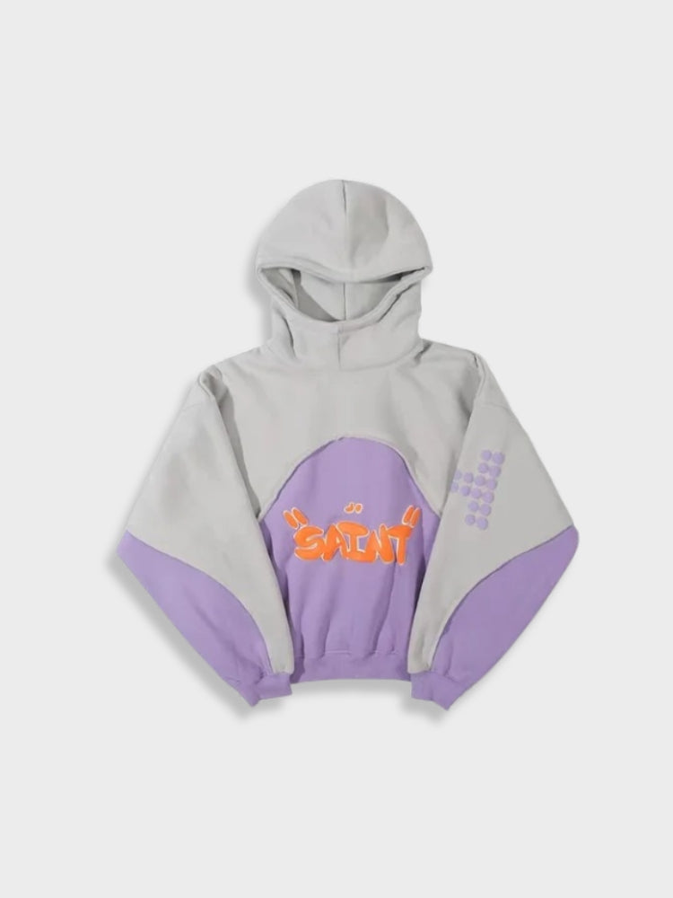 Urban Vibe - Oversized Hoodie for Men, Soft Cotton, Black & Grey, Streetwear 0