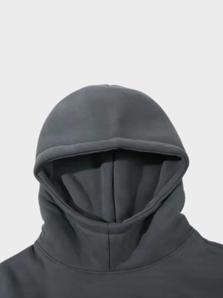 Urban Vibe - Oversized Hoodie for Men, Soft Cotton, Black & Grey, Streetwear 7