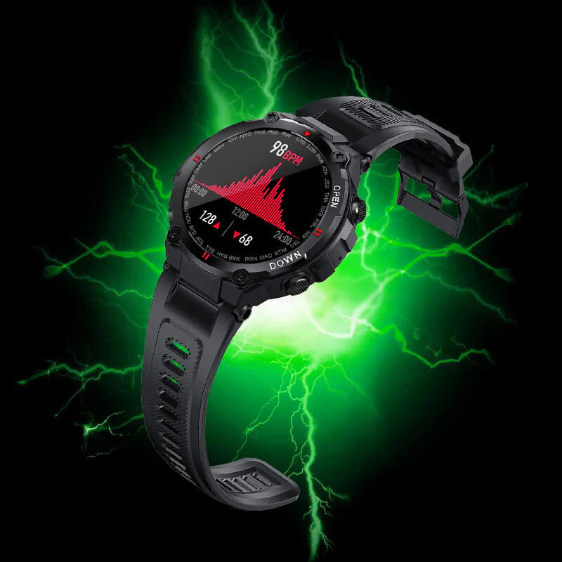 VALIANT 0 | Robuste Smartwatch mit 21 Tagen Akkulaufzeit | Luftfahrttitan für ultimativen Komfort