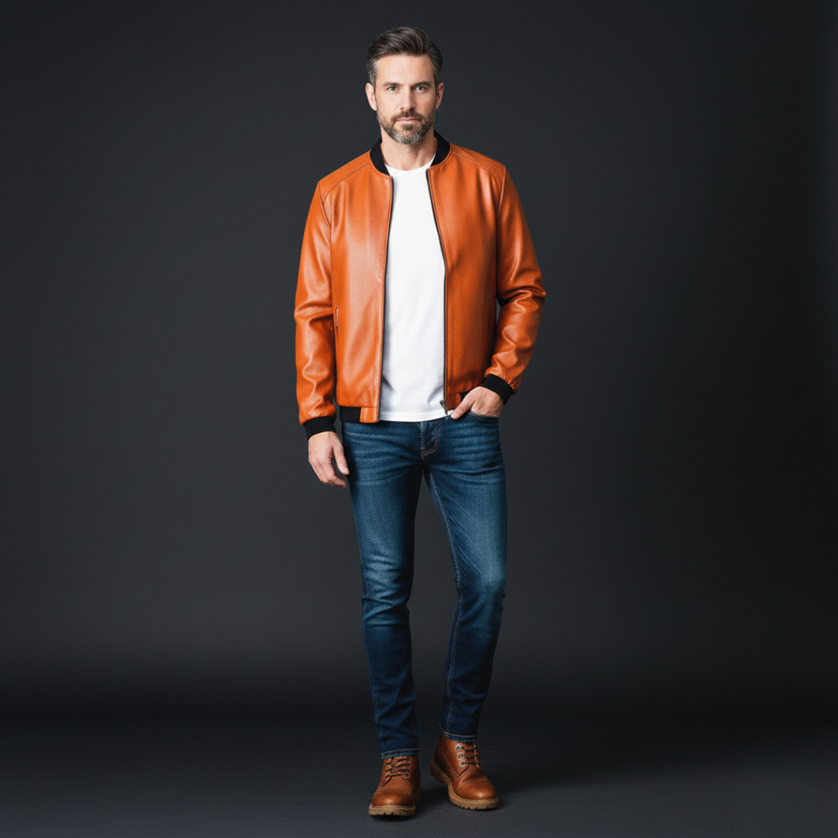 Vegan Leather Jacket Premium Quality Casual Chic for All Occasions 1