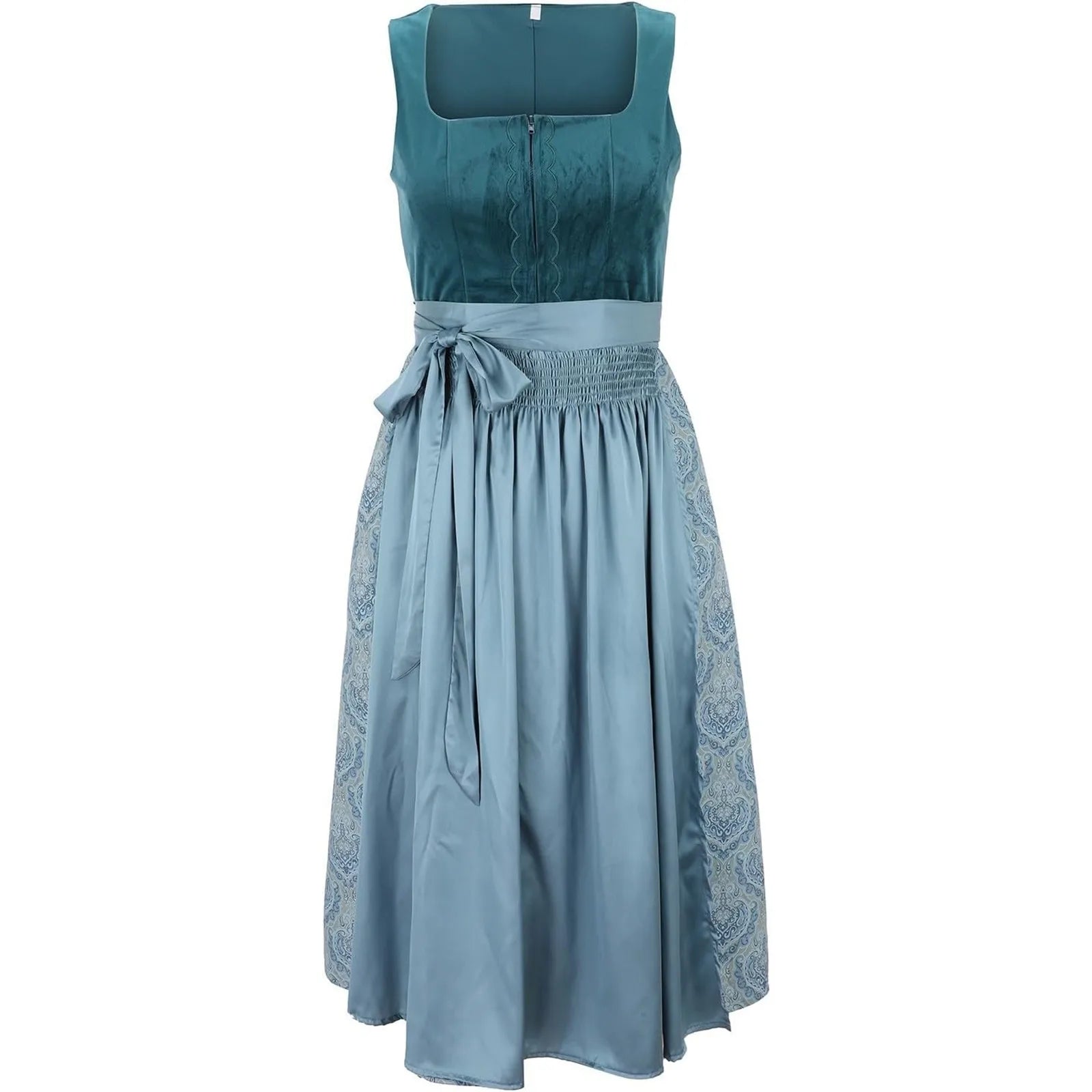 Vintage Dirndl Dress Women Elegant Oktoberfest Classic Style 3