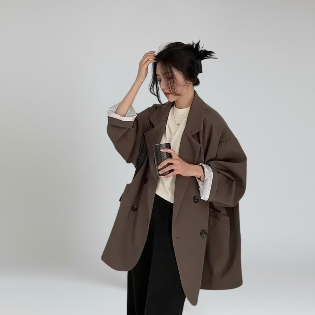 Vintage Loose Blazer Relaxed Fit Chic Autumn Essential 7