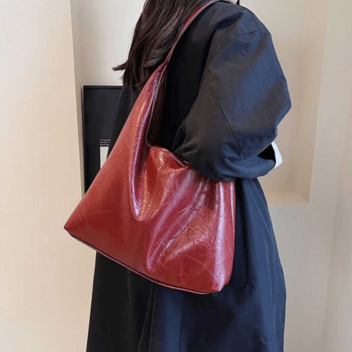 Vintage Shoulder Bag Women Elegant Design Functional Storage Daily Use 4