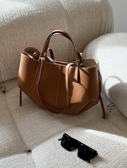 Vintage Tote Bag Women Spacious Shoulder Bag Elegant Design 2