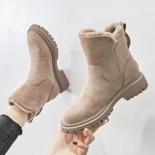 Warm Winter Boots Women Waterproof Plush Lined Stylish Comfort 3
