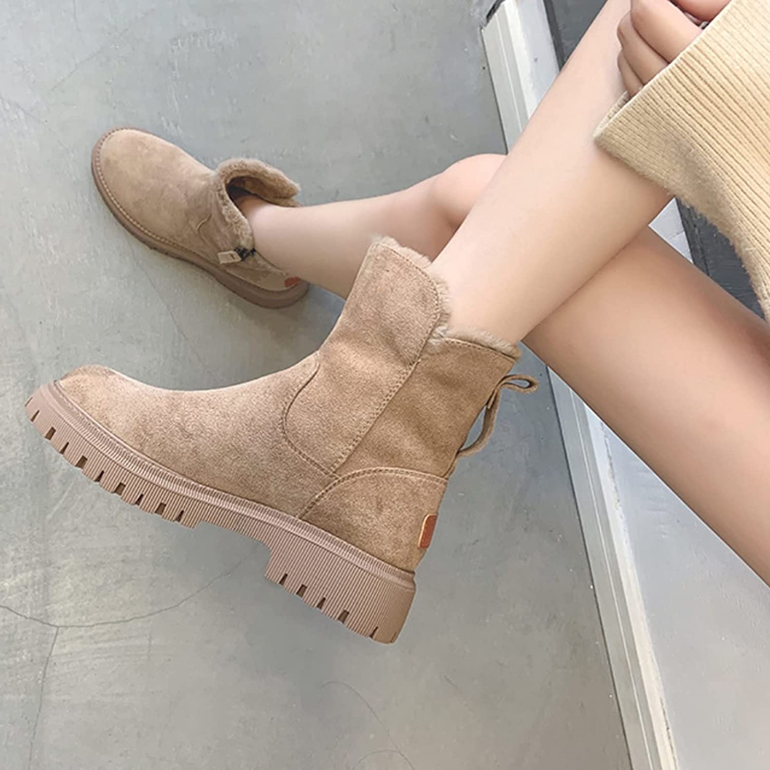Warm Winter Boots Women Waterproof Plush Lined Stylish Comfort 4