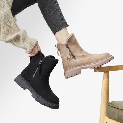 Warm Winter Boots Women Waterproof Plush Lined Stylish Comfort 5