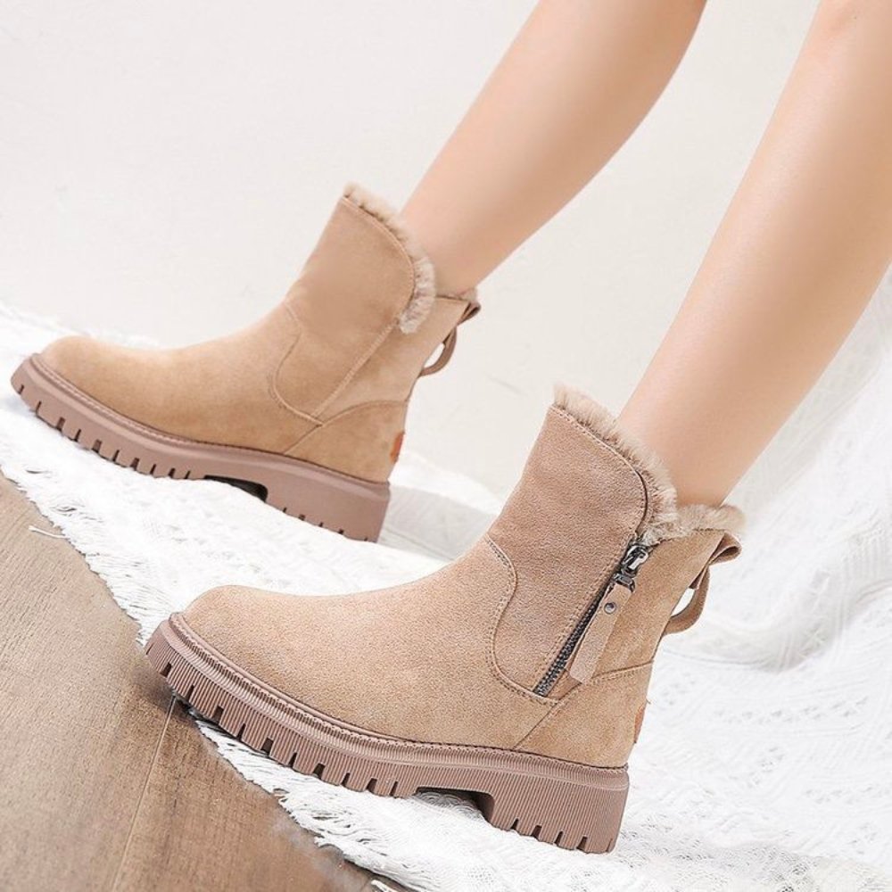 Warm Winter Boots Women Waterproof Plush Lined Stylish Comfort 7