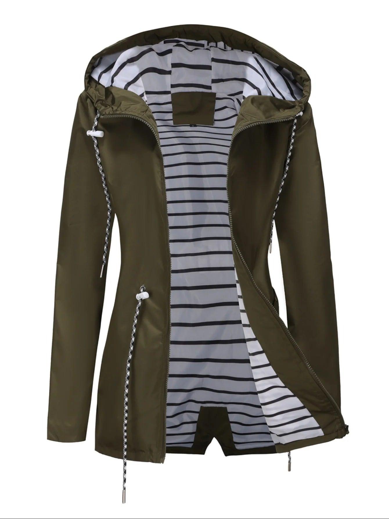 Waterproof Long Jacket All Seasons Stylish Comfort Versatile Chic 6