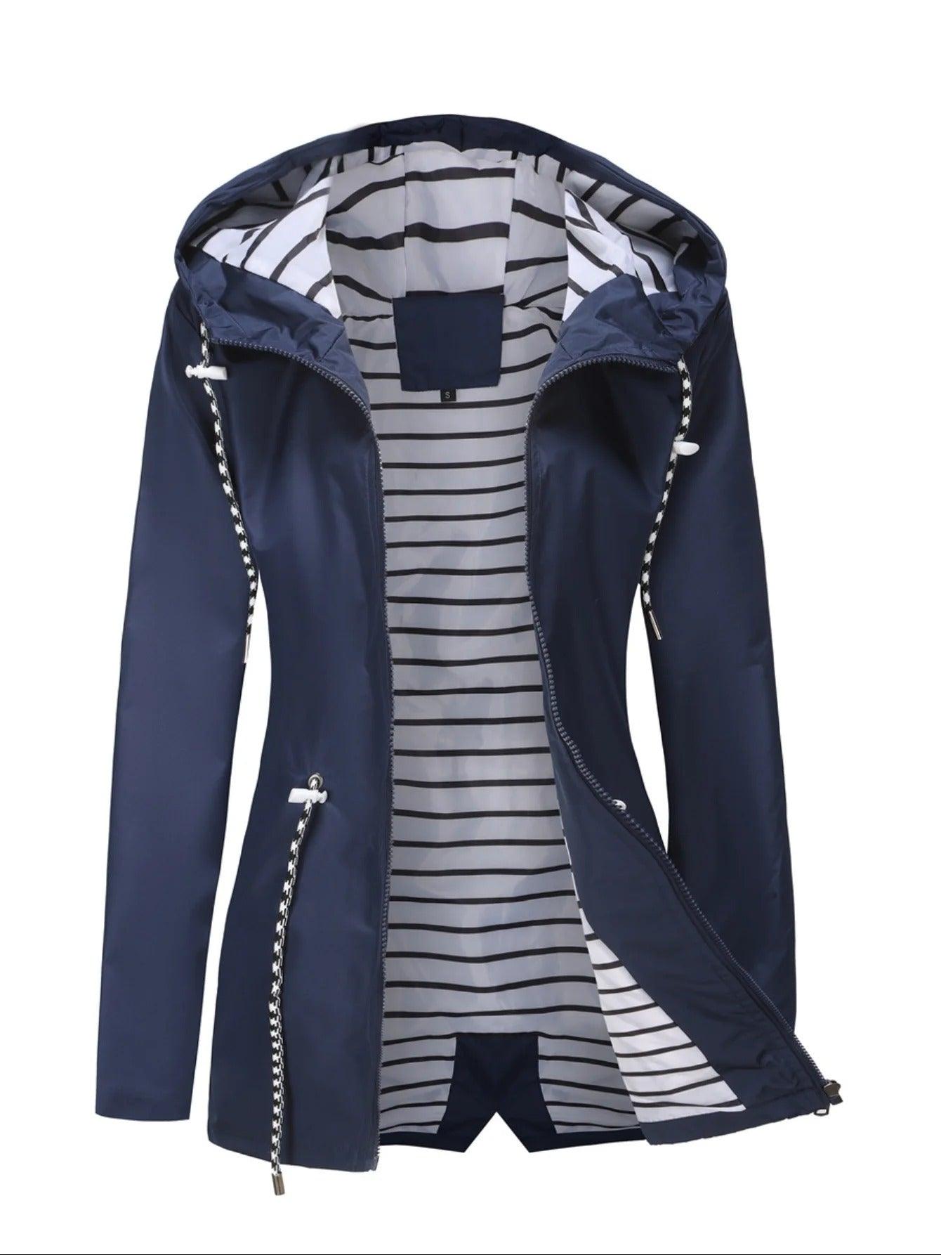 Waterproof Long Jacket All Seasons Stylish Comfort Versatile Chic 7