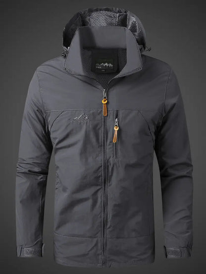 Waterproof Men's Jacket Lightweight Windproof Outdoor Coat for All Activities 4