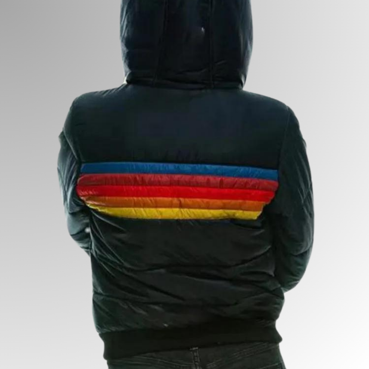 Waterproof Puffer Jacket Women Colorblock Hooded Winter Coat Stylish Insulated 6