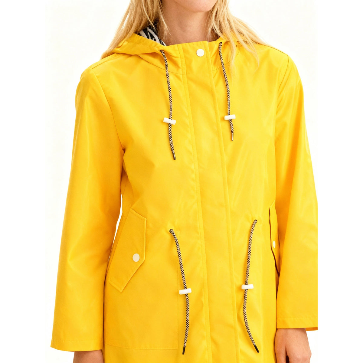 Weatherproof Coat Women Hood Adjustable Waistband Casual Chic Winter Coat 1