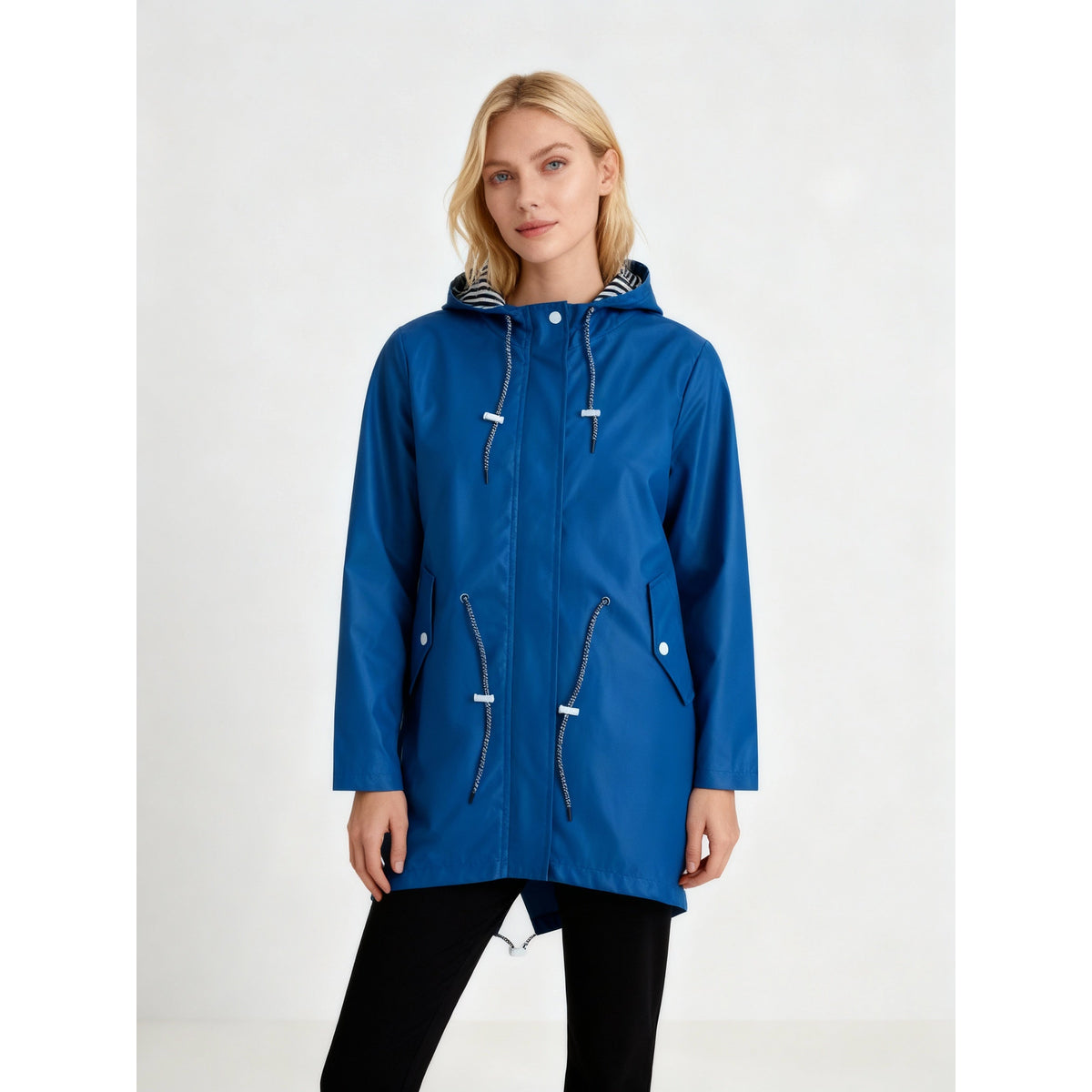 Weatherproof Coat Women Hood Adjustable Waistband Casual Chic Winter Coat 6