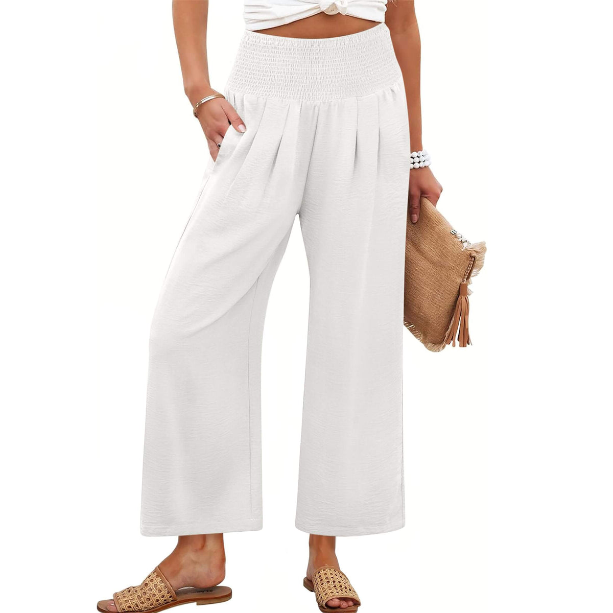 Harper | Fließende Palazzo-Hose mit hohem Bund