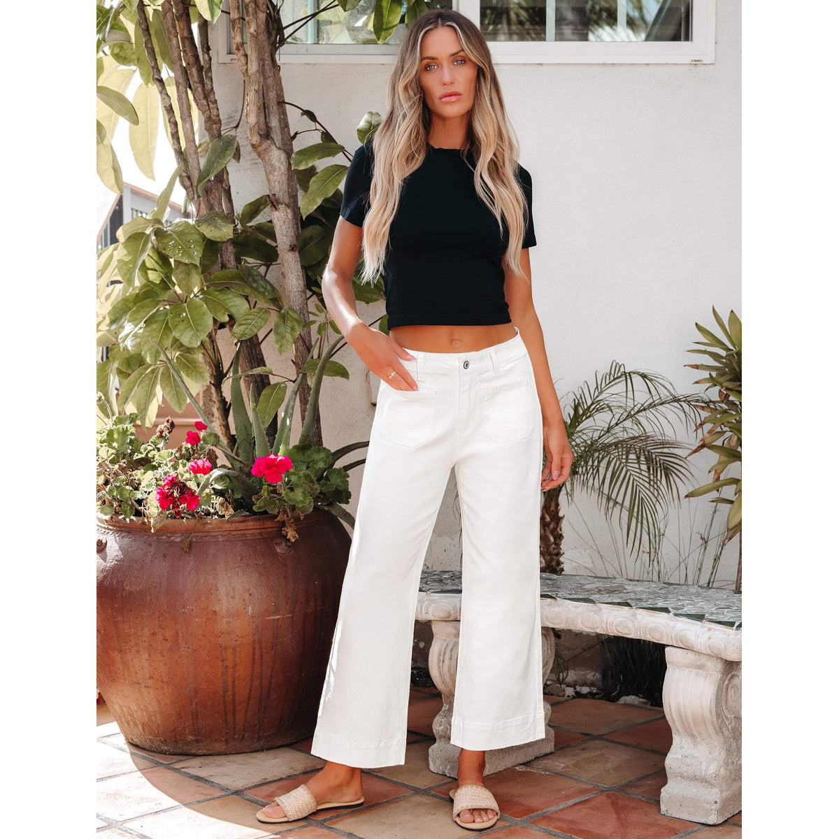 Harper | Trendige High-Waist Schlagjeans
