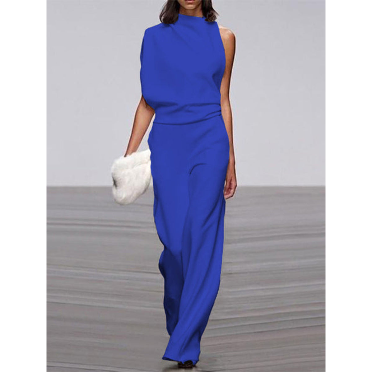 White Jumpsuit Women Sleeveless Wide Leg Casual Summer Outfit Elegant 4