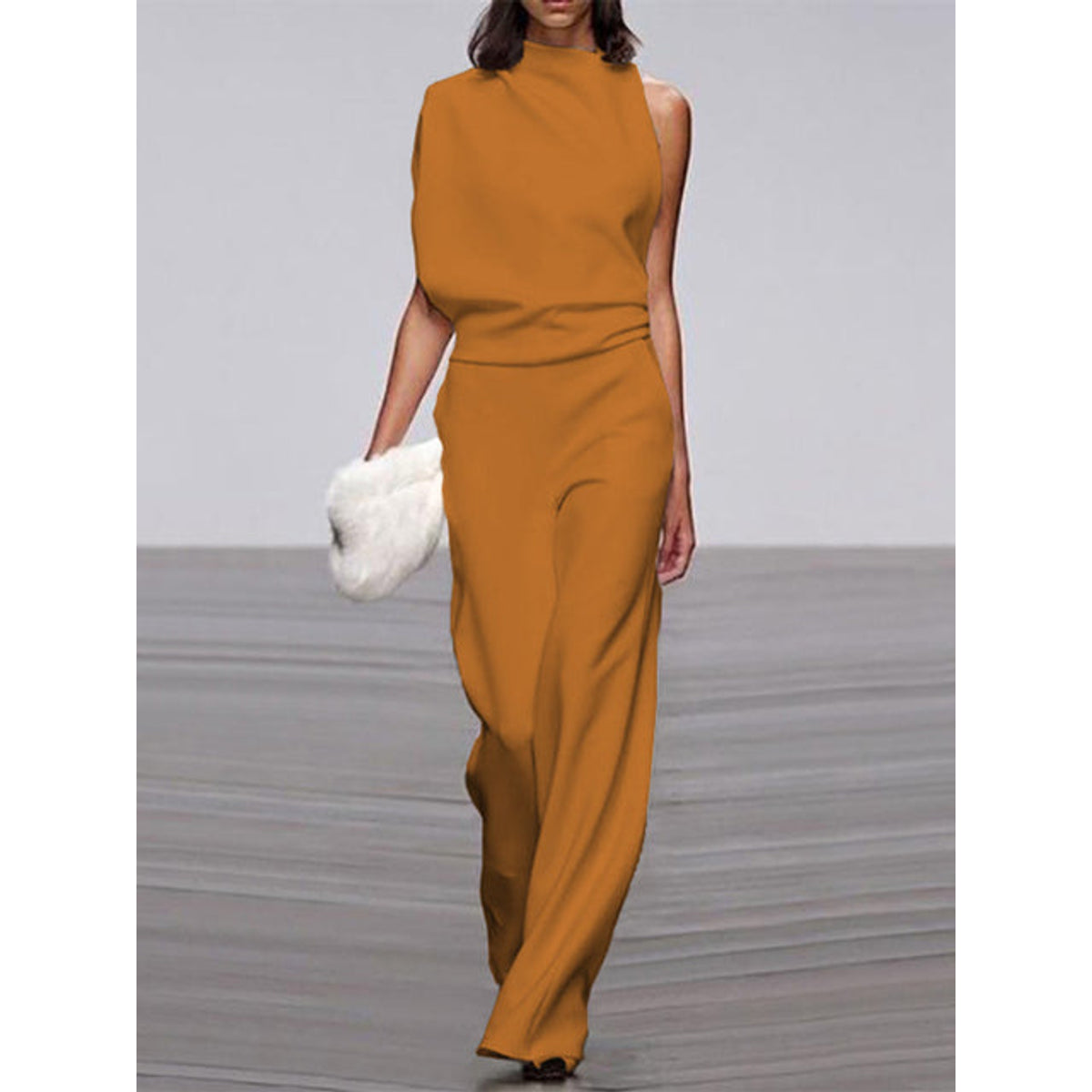 White Jumpsuit Women Sleeveless Wide Leg Casual Summer Outfit Elegant 8