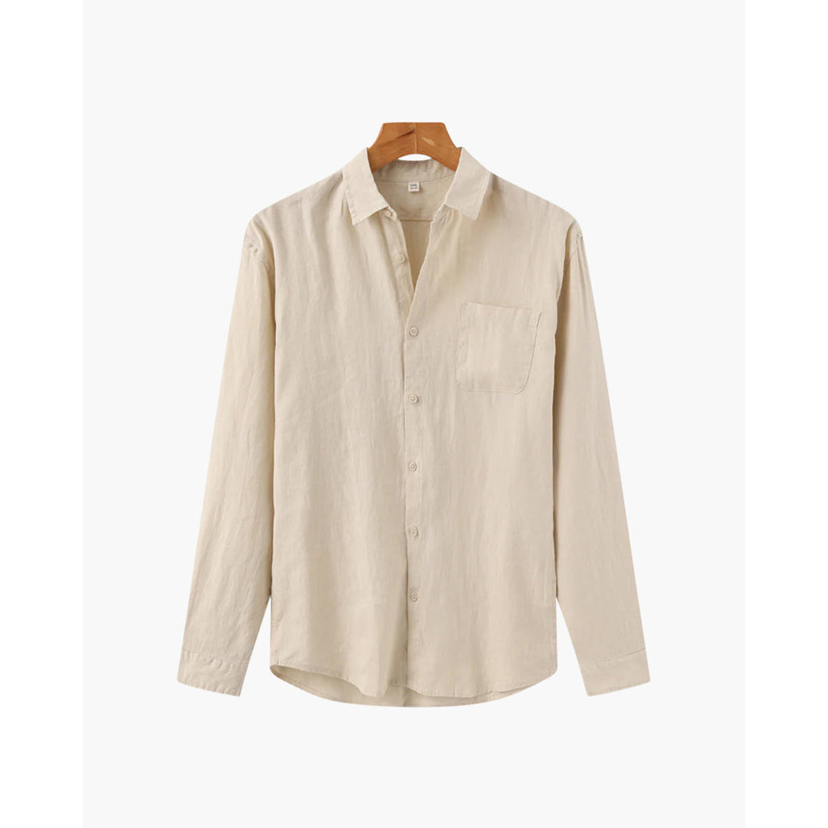 White Linen Shirt Casual Chic Relaxed Fit for Men 0