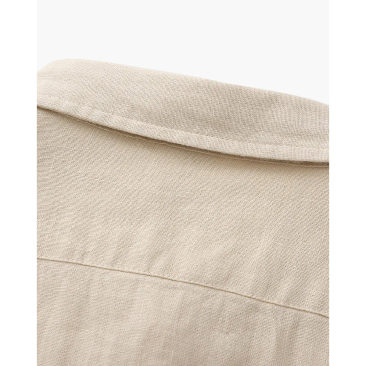 White Linen Shirt Casual Chic Relaxed Fit for Men 4