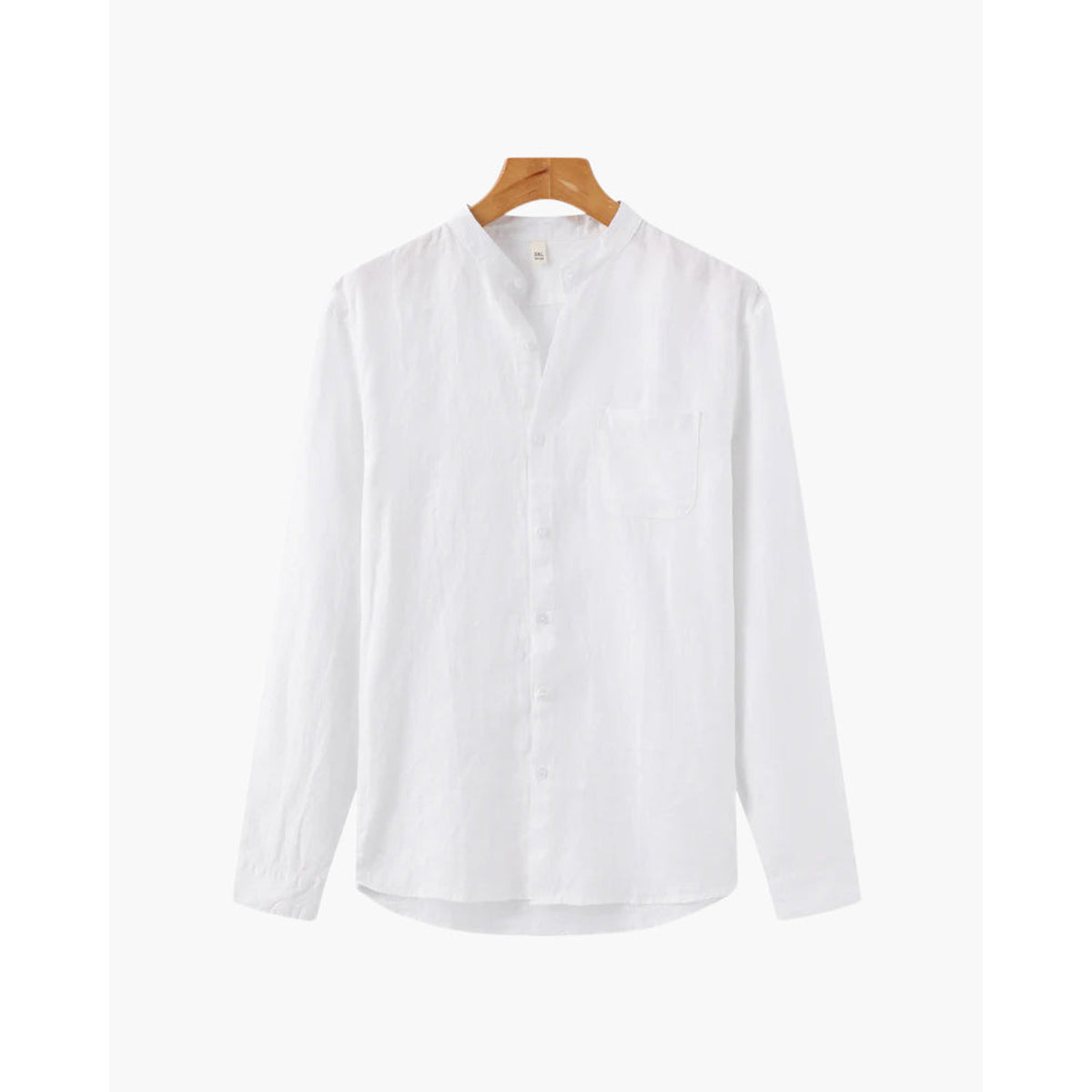 White Linen Shirt Casual Chic Relaxed Fit for Men 9