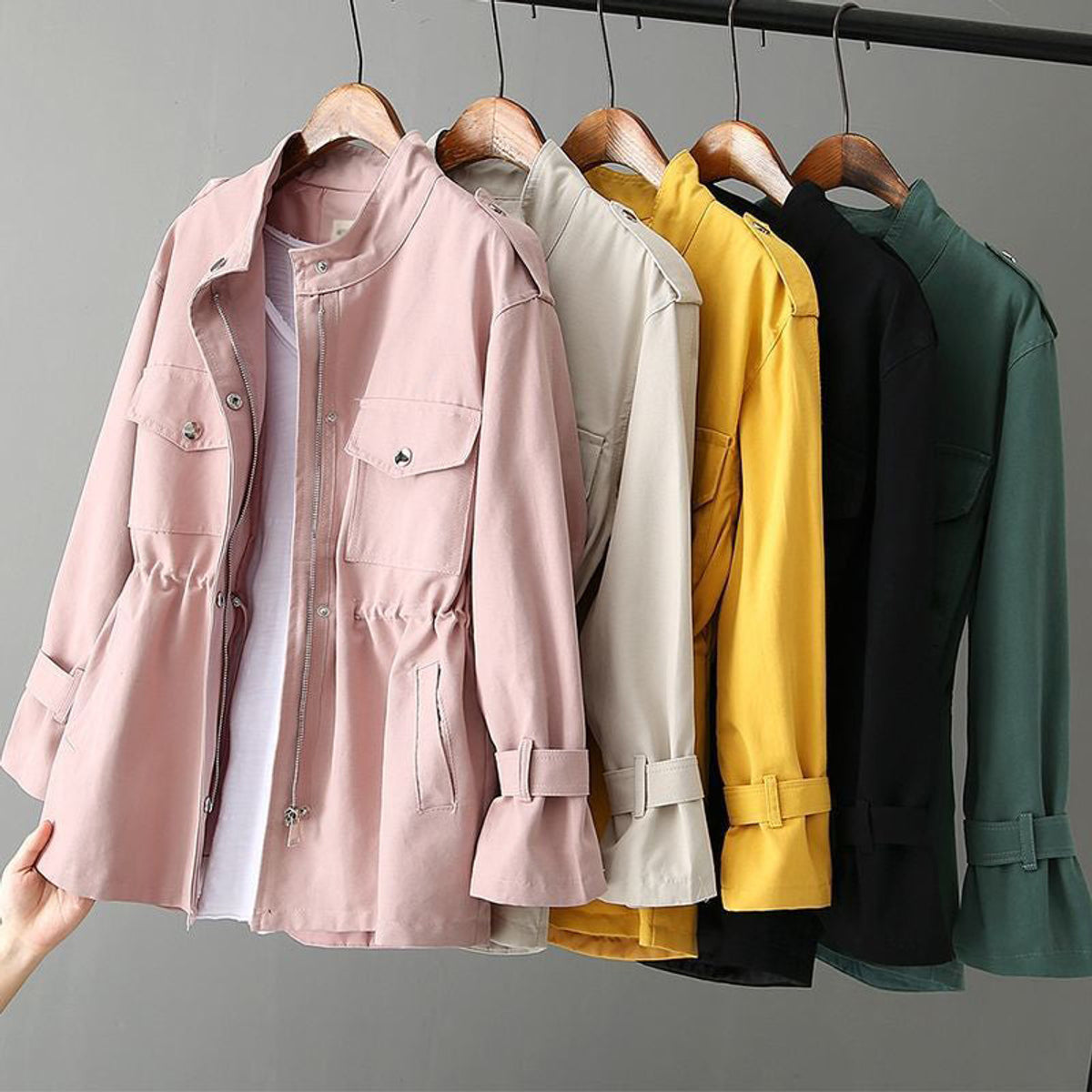 Wind Whisper Jacket Autumn Elegance Functional Design Comfortable Chic 0