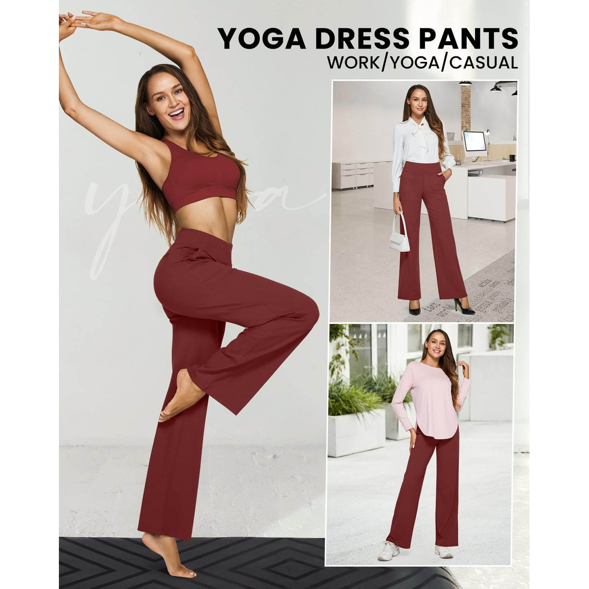 Madison | Vielseitige High-Waist-Hose mit weitem Bein